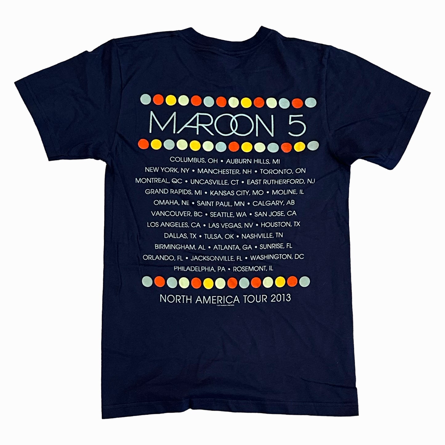 MAROON 5 NORTH AMERICA TOUR 2013 (NAVY BLUE)