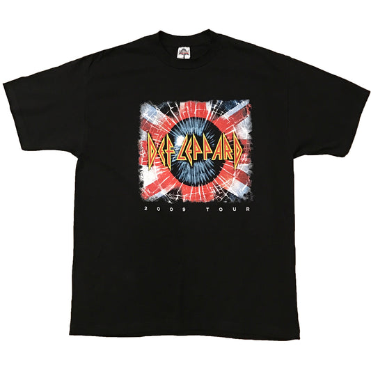 Black t-shirt with a KISS AID and POISON TOUR 2009 graphic design.